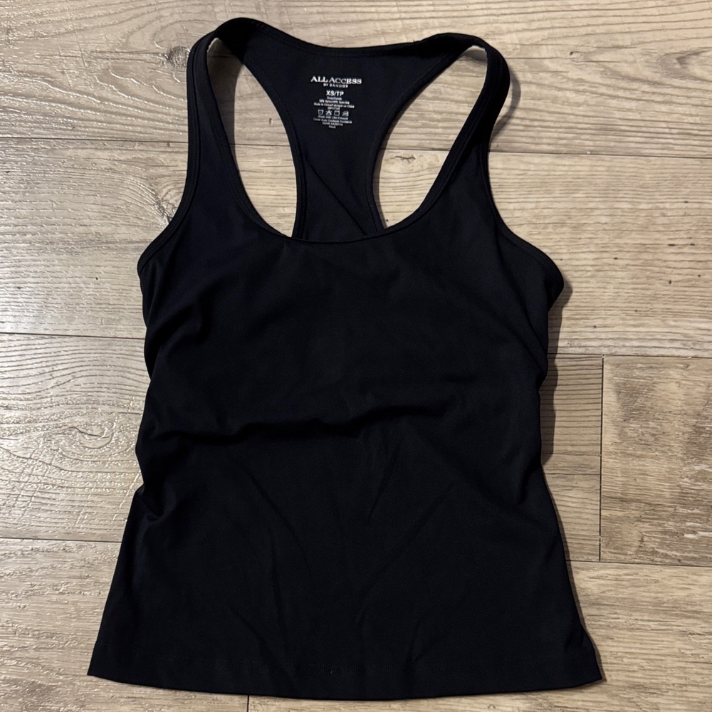 ALL ACCESS Black Racerback Tank - Slim Fit Athletic Top